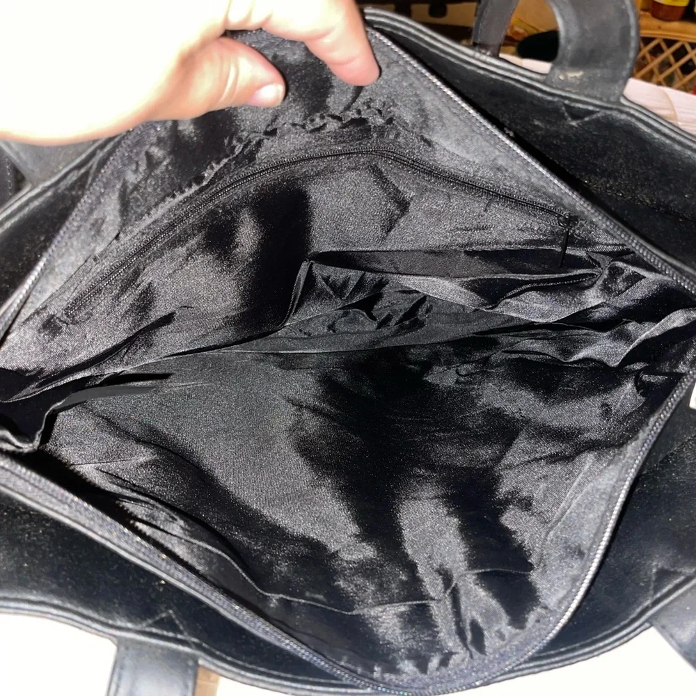 Vintage Bill Blass Black Leather Bag